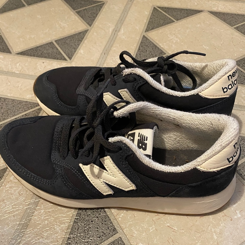 Navy Blue and suede New Balance 420